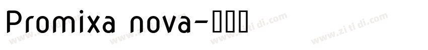 Promixa nova字体转换